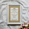 Golden Minaret Nikahnama – Islamic Marriage Certificate with Traditional Border