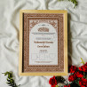 Mocha Blossom Nikahnama – Elegant Islamic Marriage Certificate