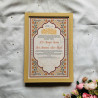 Golden Blossom Nikahnama – Islamic Marriage Certificate with Floral Arch