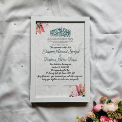Mehr-e-Subah Nikahnama – Pastel Floral Islamic Marriage Certificate