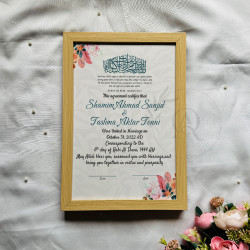 Mehr-e-Subah Nikahnama – Pastel Floral Islamic Marriage Certificate