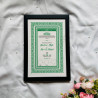 Emerald Border Nikahnama – Classic Green Islamic Marriage Certificate