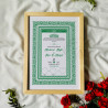 Emerald Border Nikahnama – Classic Green Islamic Marriage Certificate
