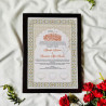 Blossom Pearl Nikahnama – Soft Floral Islamic Marriage Certificate