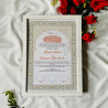 Blossom Pearl Nikahnama – Soft Floral Islamic Marriage Certificate