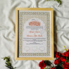 Blossom Pearl Nikahnama – Soft Floral Islamic Marriage Certificate