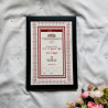 Crimson Grace Nikahnama – Red Lattice Islamic Marriage Certificate