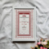 Crimson Grace Nikahnama – Red Lattice Islamic Marriage Certificate