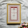 Crimson Grace Nikahnama – Red Lattice Islamic Marriage Certificate