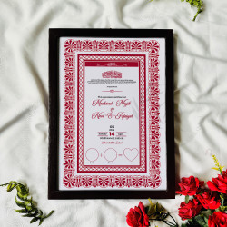 Ruby Filigree Nikahnama – Ornamental Islamic Marriage Certificate