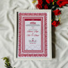 Ruby Filigree Nikahnama – Ornamental Islamic Marriage Certificate