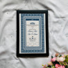 Navy Crest Nikahnama – Elegant Islamic Marriage Certificate