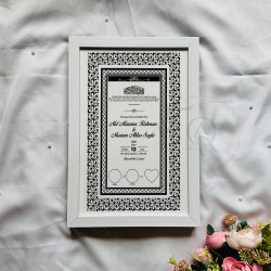Majestic Noir Nikahnama – Black and White Islamic Marriage Certificate