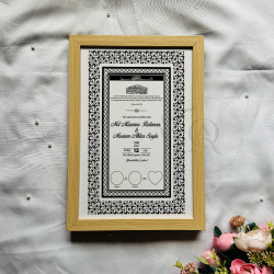 Majestic Noir Nikahnama – Black and White Islamic Marriage Certificate