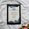 Celestial Twilight Nikahnama – Blue Watercolor Islamic Marriage Certificate