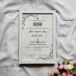 Botanical Whisper Nikahnama – Green Floral Islamic Marriage Certificate
