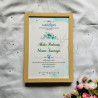 Aqua Bloom Nikahnama – Modern Islamic Marriage Certificate with Watercolor Floral Design
