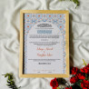 Amber Mosaic Nikahnama – Islamic Marriage Certificate with Moroccan Tile Design