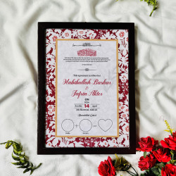 Crimson Weave Nikahnama – Traditional Marriage Certificate