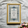 Sapphire Bloom Nikahnama – Ottoman Floral Islamic Marriage Certificate.