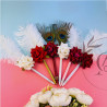 Rose Feather Nikah Pen – Wedding Signature Pen with Peacock Feather | AiyaanBD