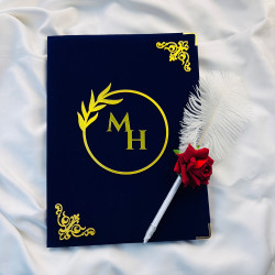 Custom Islamic Nikah Nama Booklet – Elegant Muslim Wedding Certificate | AiyaanBD