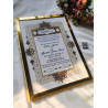 Personalized Islamic Nikahnama Frame – Elegant Gold Marriage Certificate