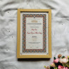 Mughal Mosaic Nikahnama – Islamic Marriage Certificate with White Frame.