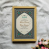 Teal Dome Nikahnama – Islamic Heritage Design in Wooden Frame