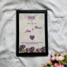 Jannah Love Nikahnama – Islamic Fingerprint Heart Art with Floral Frame