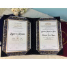 Luxury Black Velvet Kabin Nama File with Seal Pad | Custom Nikkah Certificate Folder by Aiyaan