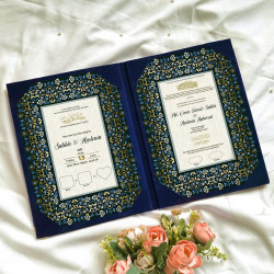 Custom Islamic Nikah Nama Booklet – Elegant Muslim Wedding Certificate | AiyaanBD