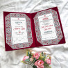 Maroon Velvet Nikahnama Folder – Luxury Marriage Certificate Holder