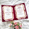 Maroon Velvet Nikahnama Folder – Luxury Marriage Certificate Holder