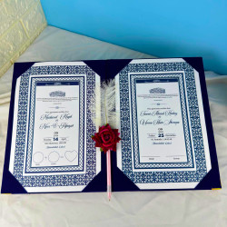 Custom Islamic Nikah Nama Booklet – Elegant Muslim Wedding Certificate | AiyaanBD