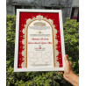 Regal Red Nikahnama – Islamic Marriage Certificate