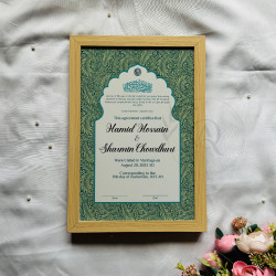Botanical Islamic Nikahnama Design – Minimal & Elegant