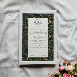 Baagh-e-Wafa Nikahnama – Islamic Marriage Certificate with Midnight Floral Design