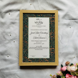 Baagh-e-Wafa Nikahnama – Islamic Marriage Certificate with Midnight Floral Design
