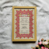 Fuchsia Floral Vintage Nikahnama – Elegant Islamic Marriage Frame.