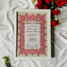 Fuchsia Floral Vintage Nikahnama – Elegant Islamic Marriage Frame.