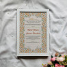 Golden Vine Floral Nikahnama – Classic Islamic Marriage Frame.