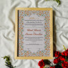 Golden Vine Floral Nikahnama – Classic Islamic Marriage Frame.