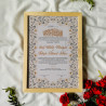 Antique Grey-Gold Baroque Nikahnama – Islamic Marriage Certificate Frame.