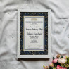 Minimalist Blue-Gold Nikahnama – Islamic Marriage Certificate.