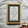 Minimalist Blue-Gold Nikahnama – Islamic Marriage Certificate.