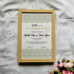Minimal Floral Garden Nikahnama – Elegant Modern Islamic Certificate.