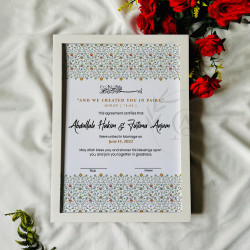 Minimal Floral Garden Nikahnama – Elegant Modern Islamic Certificate.