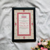 Rose Red Arch Nikahnama – Elegant Islamic Marriage Certificate.