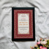 Crimson Red Nikahnama – Royal Islamic Marriage Certificate Design.